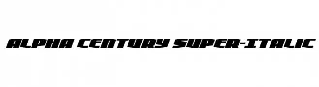 Alpha Century Super-Italic  baixar fontes gratis
