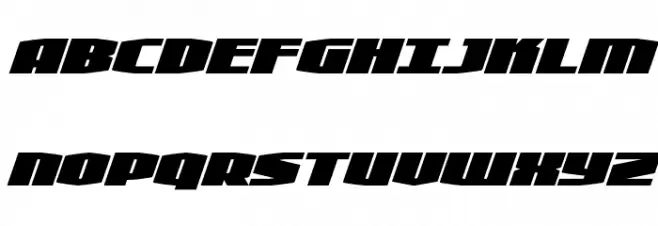 Alpha Century Super-Italic Schriftart Groß