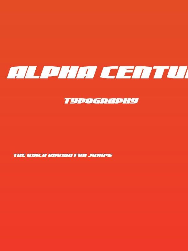 Alpha Century Super-Italic Poster