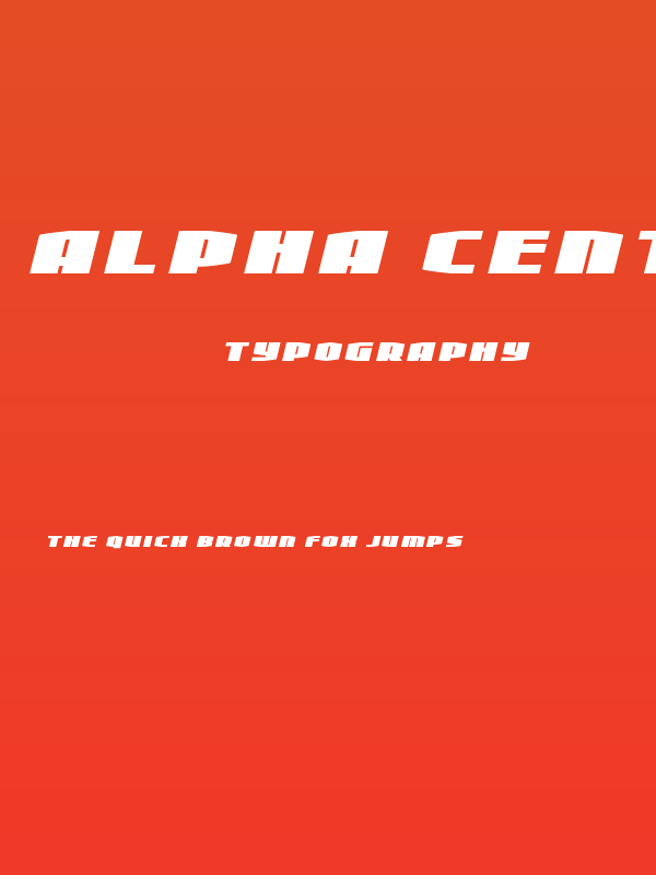 Alpha Century Title Italic Poster