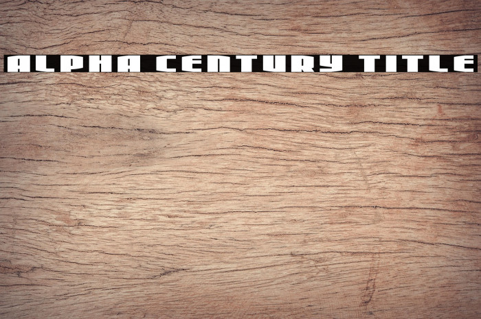 Alpha Century Title Example 2