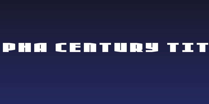 Alpha Century Title Social Header