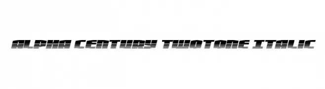 Alpha Century Twotone Italic  baixar fontes gratis