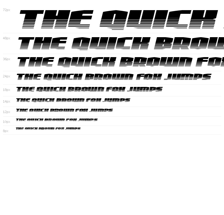 Alpha Century Twotone Italic Waterfall