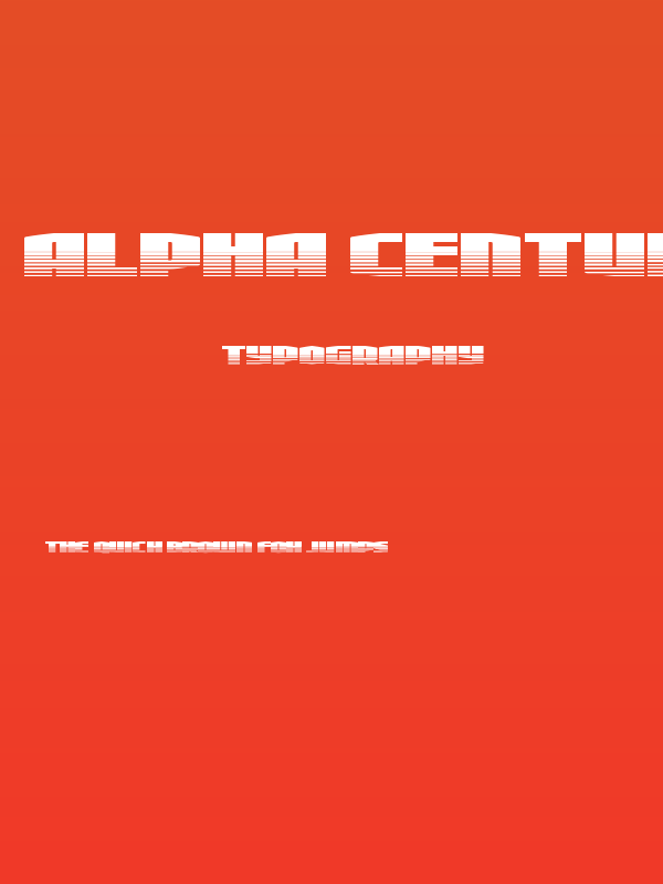 Alpha Century Twotone Poster