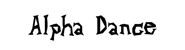 Alpha Dance Font