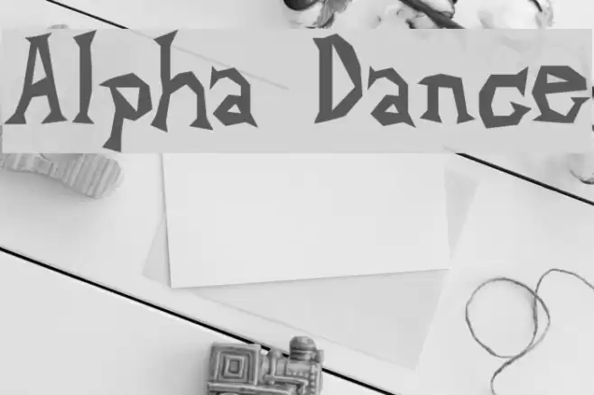 Alpha Dance フォント examples
