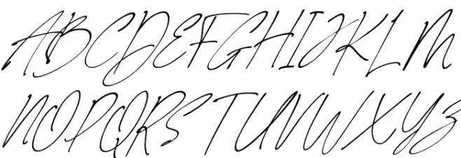 Alpha Danthe PERSONAL USE Italic Schriftart Groß