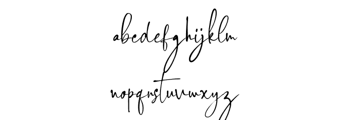 Alpha Danthe PERSONAL USE Regular Font LOWERCASE