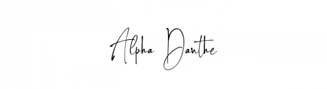 Alpha Danthe  免费字体下载