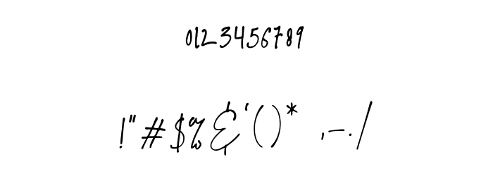 Alpha Danthe Font OTHER CHARS