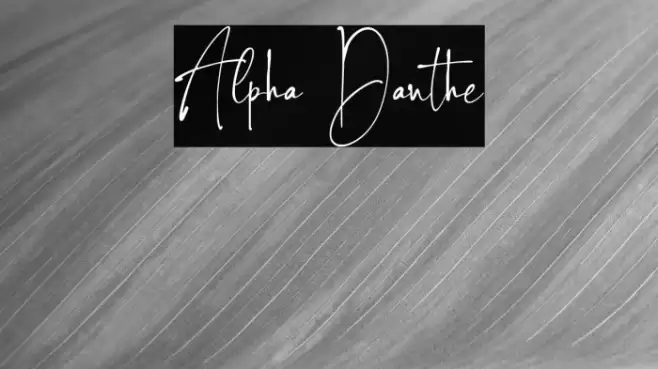 Alpha Danthe Шрифта examples