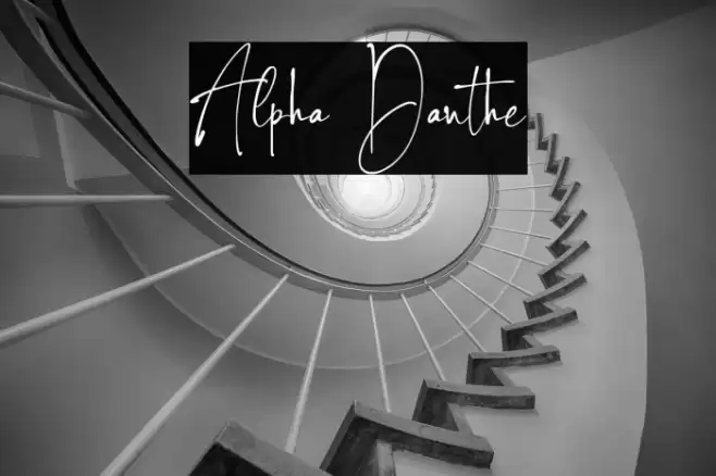 Alpha Danthe Шрифта examples