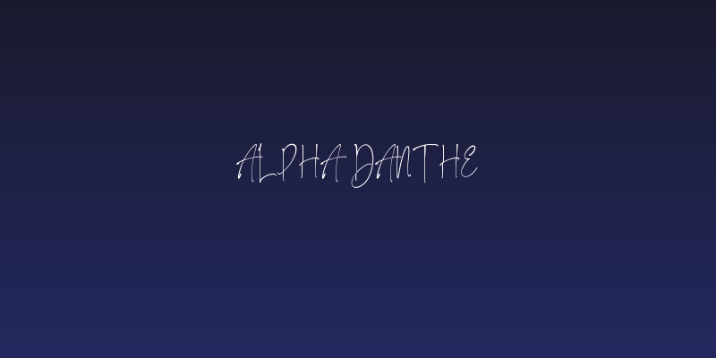 Alpha Danthe Social Header