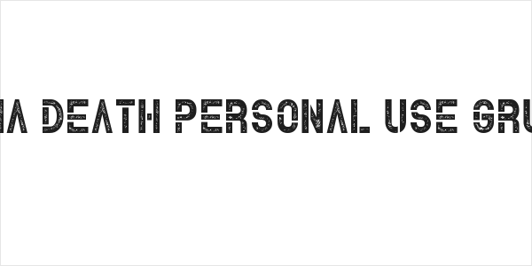 Alpha Death Personal Use Grunge Logo