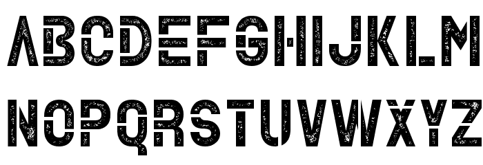 Alpha Death Personal Use Grunge Font LOWERCASE