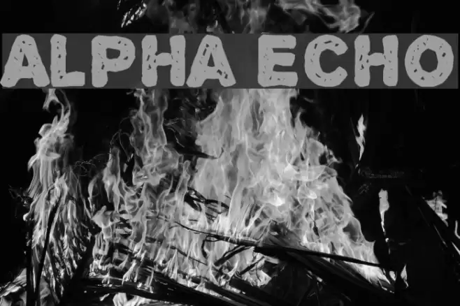 Alpha Echo フォント examples