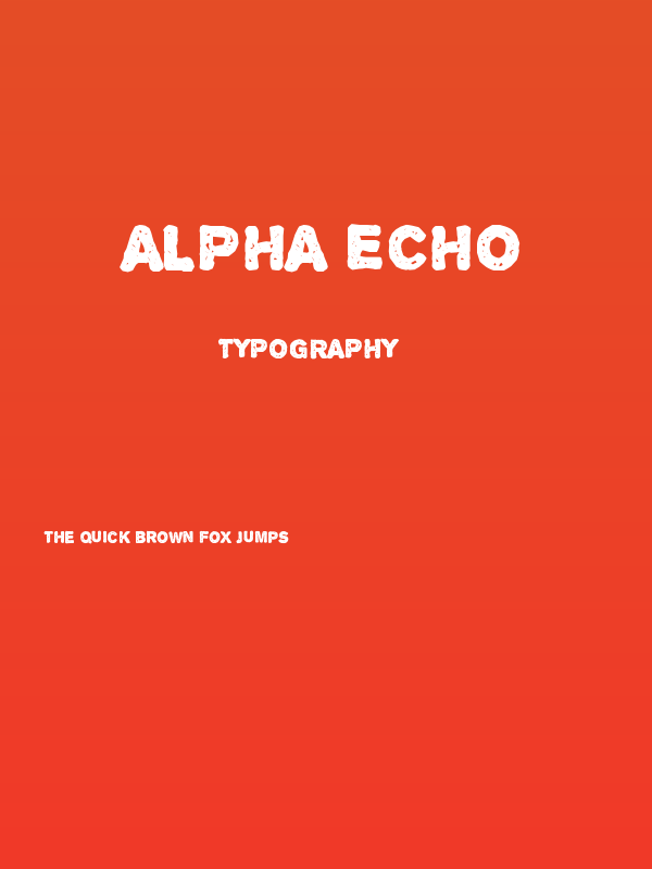 Alpha Echo Poster