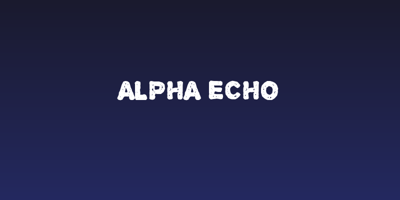 Alpha Echo Social Header