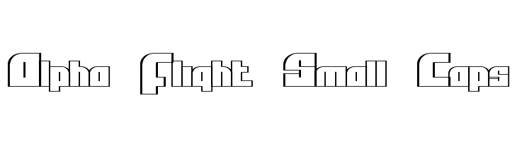 Alpha Flight Small Caps Font