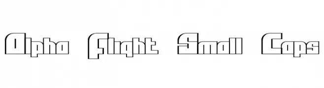 Alpha Flight Small Caps  フリーフォントのダウンロード
