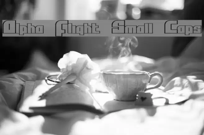 Alpha Flight Small Caps Font examples