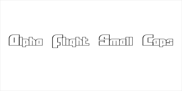 Alpha Flight Small Caps Logo