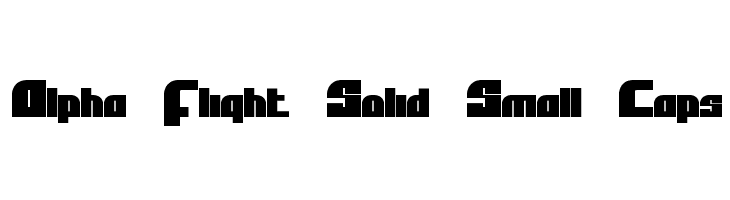 Alpha Flight Solid Small Caps  Frei Schriftart Herunterladen