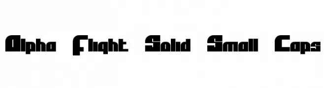 Alpha Flight Solid Small Caps  フリーフォントのダウンロード