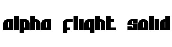 Alpha Flight Solid  baixar fontes gratis