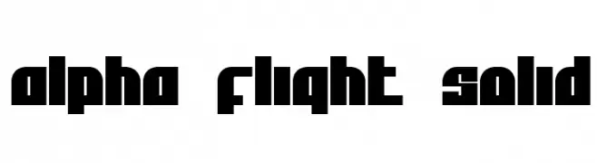 Alpha Flight Solid  Descarca Fonturi Gratis