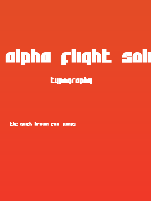 Alpha Flight Solid Poster