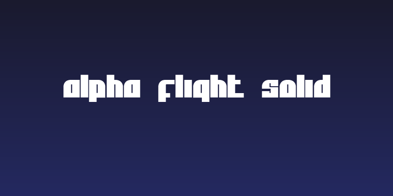 Alpha Flight Solid Social Header