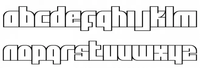 Alpha Flight Font LOWERCASE