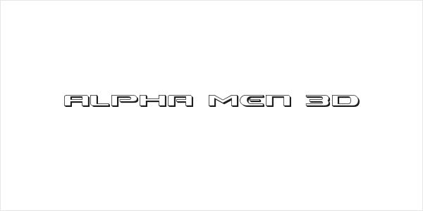 Alpha Men 3D Logo