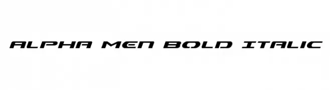 Alpha Men Bold Italic  フリーフォントのダウンロード