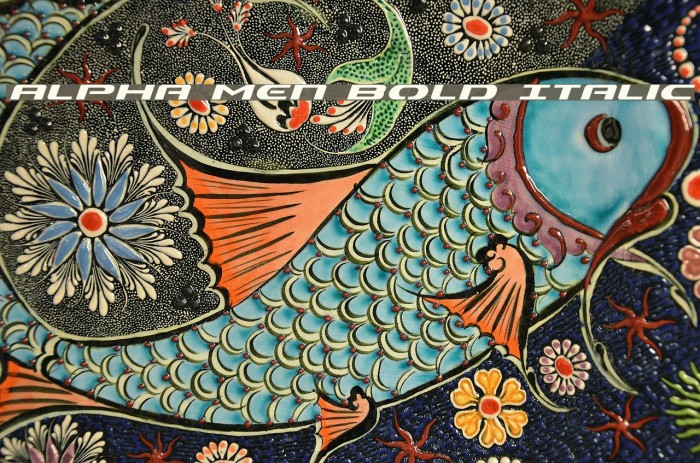 Alpha Men Bold Italic Example 1