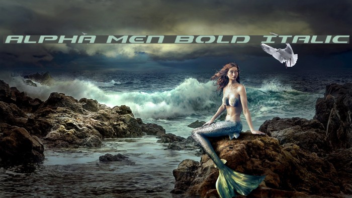 Alpha Men Bold Italic Example 2