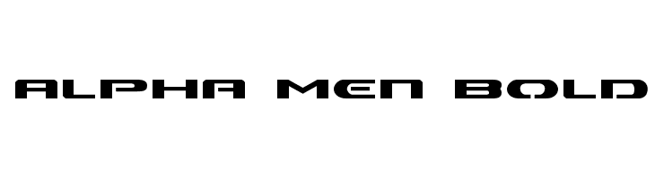 Alpha Men Bold  フリーフォントのダウンロード