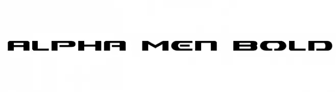 Alpha Men Bold  font caratteri gratis