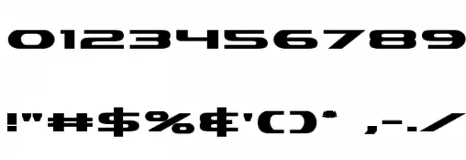 Alpha Men Bold Font OTHER CHARS