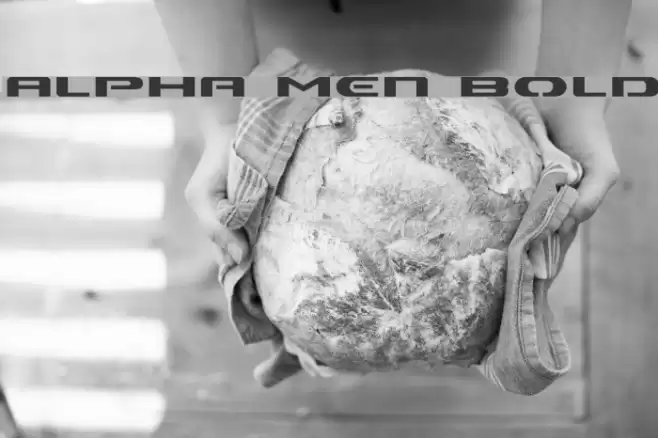 Alpha Men Bold Font examples