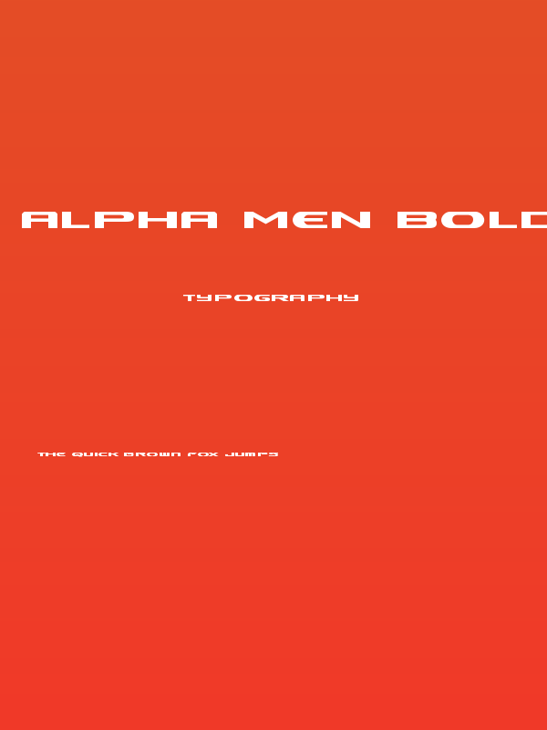 Alpha Men Bold Poster