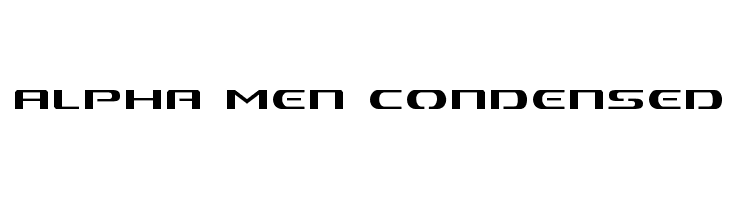 Alpha Men Condensed Font