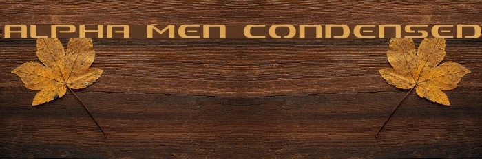 Alpha Men Condensed Font examples
