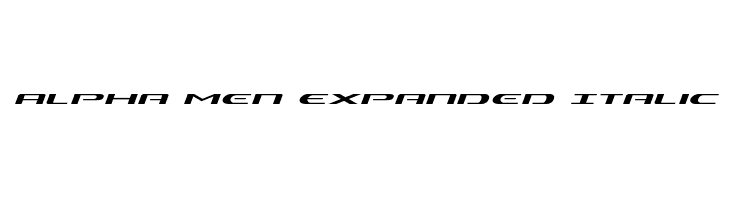 Alpha Men Expanded Italic  नि: शुल्क फ़ॉन्ट्स डाउनलोड