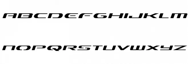 Alpha Men Expanded Italic Schriftart Kleinbuchstaben