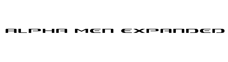 Alpha Men Expanded  フリーフォントのダウンロード