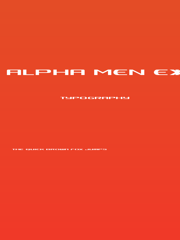 Alpha Men Expanded Poster