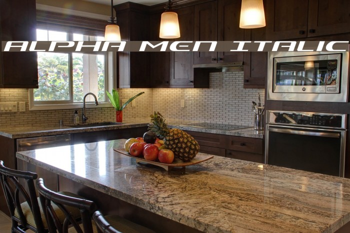 Alpha Men Italic Example 1